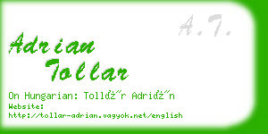 adrian tollar business card